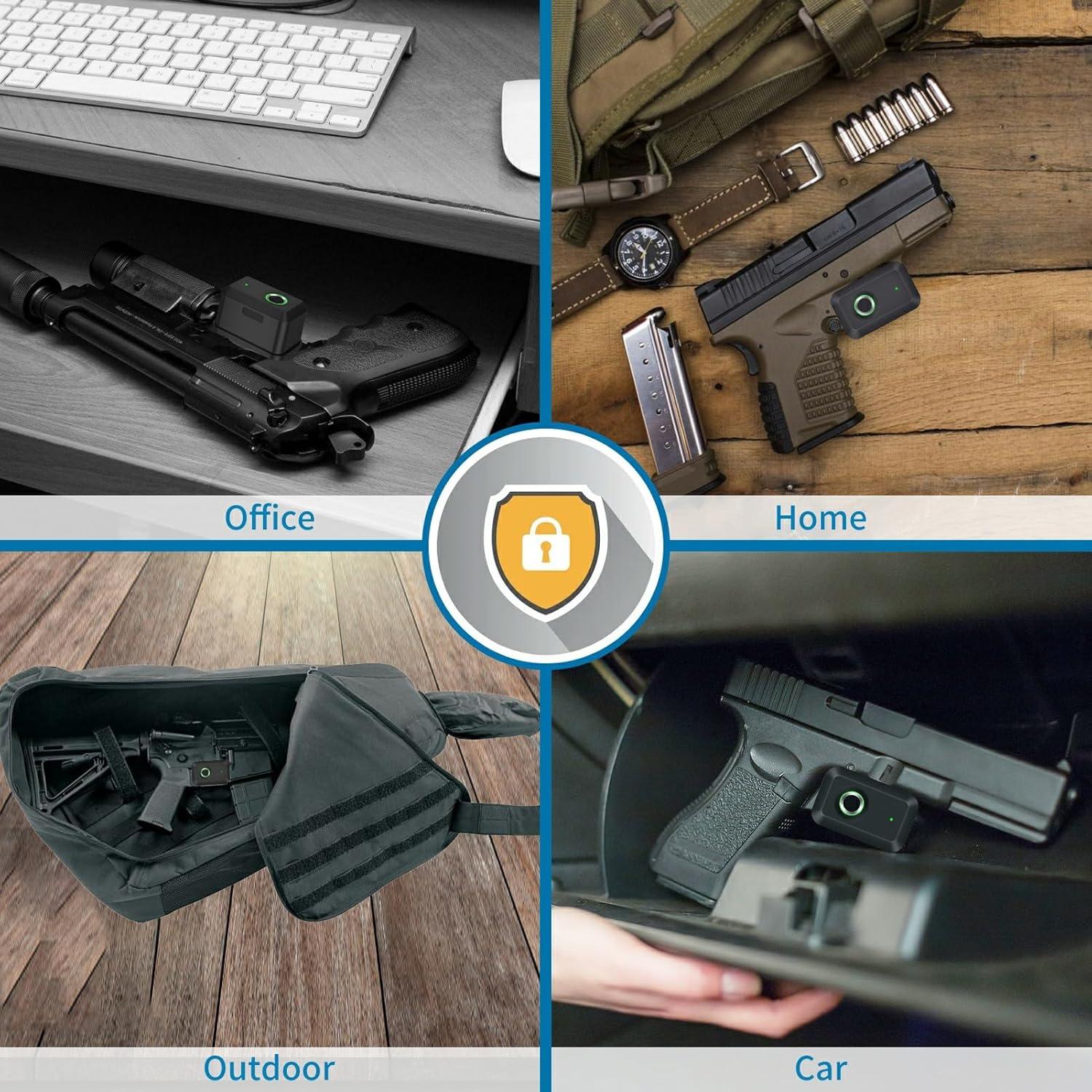 Bloqueo de Gatillo Biométrico KENRONE - Huella Digital y Llave