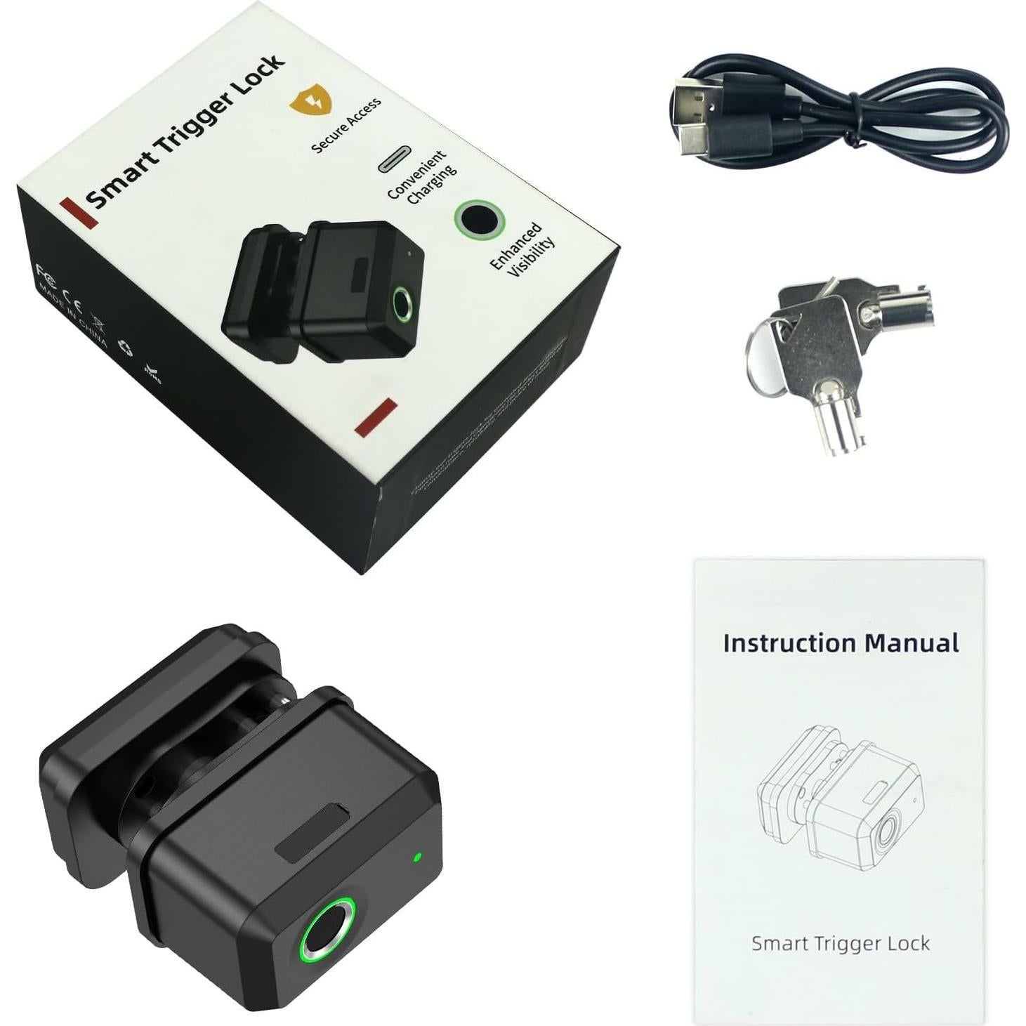 Bloqueo de Gatillo Biométrico KENRONE - Huella Digital y Llave