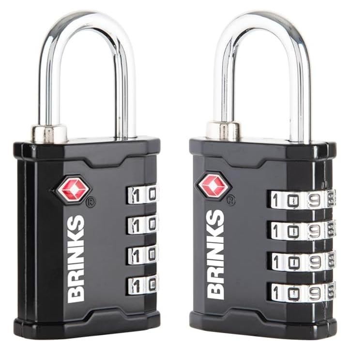 Candado de Equipaje TSA Brinks 4 Dígitos Resettable - 2 Paquete