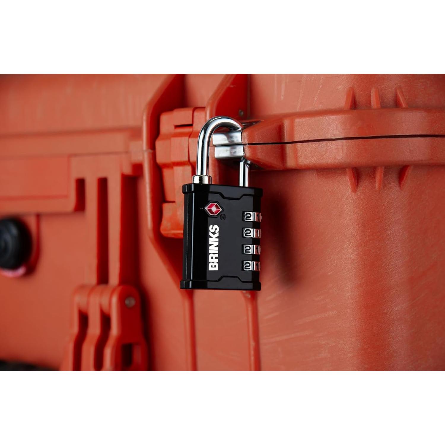 Candado de Equipaje TSA Brinks 4 Dígitos Resettable - 2 Paquete