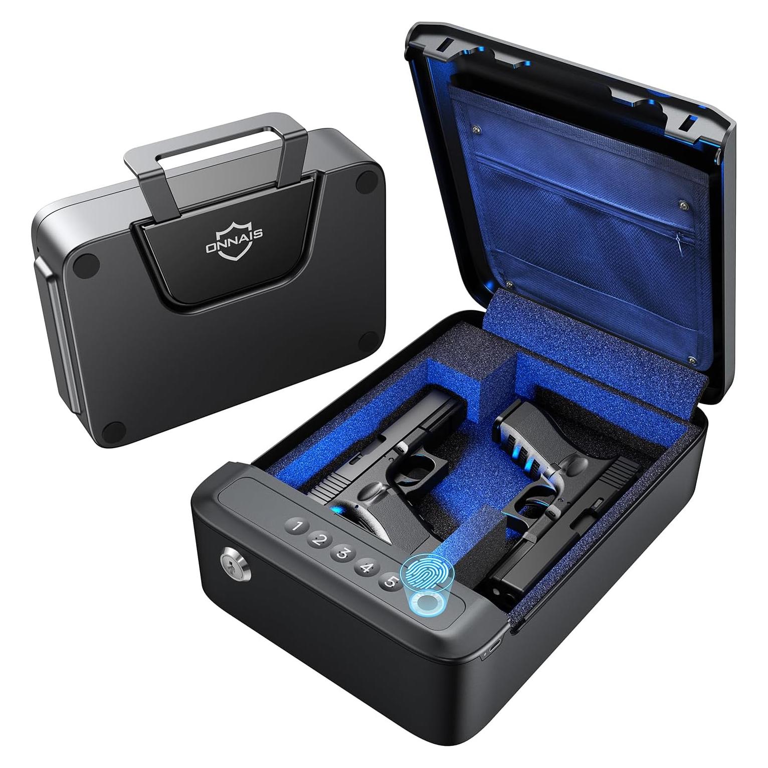 Caja Fuerte Biométrica Portátil ONNAIS GS002 Recargable