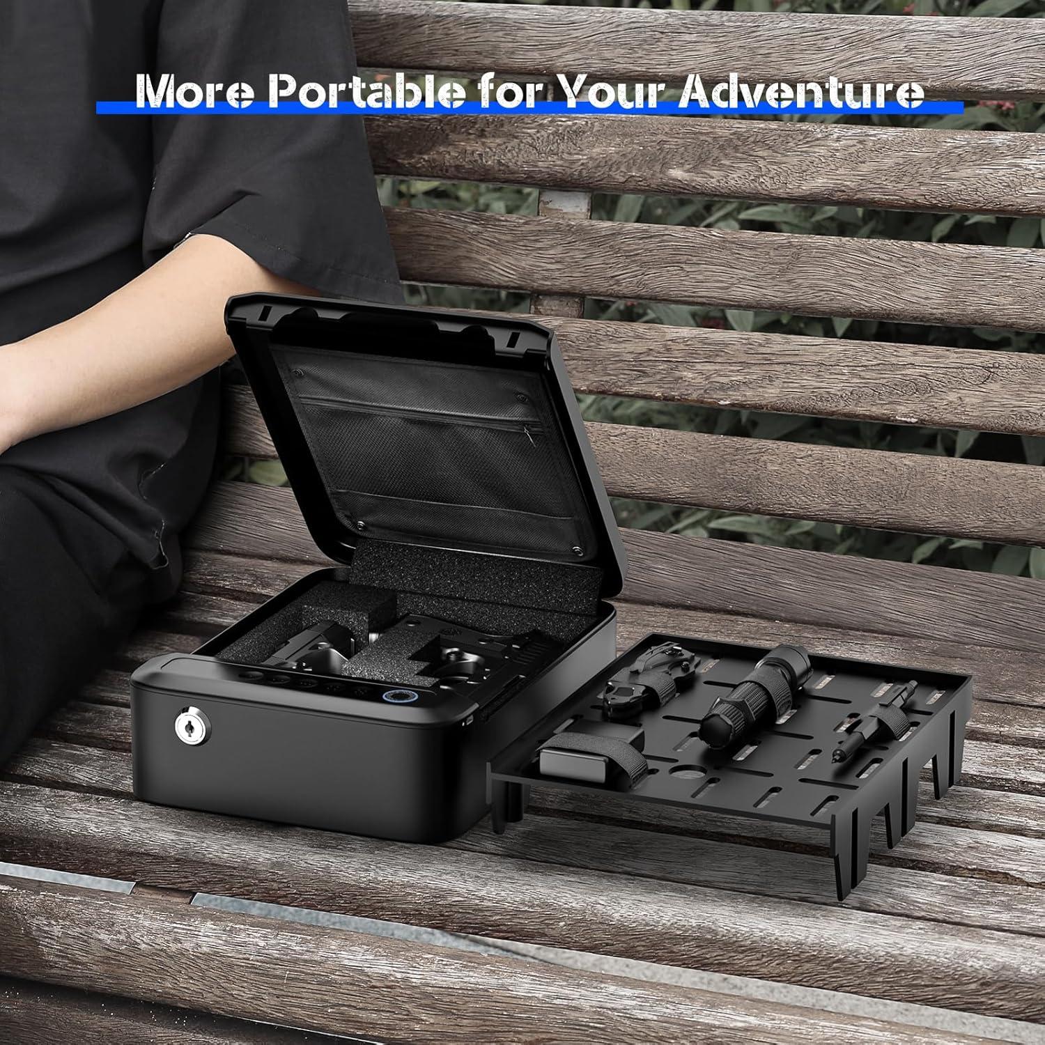 Caja Fuerte Biométrica Portátil ONNAIS GS002 Recargable