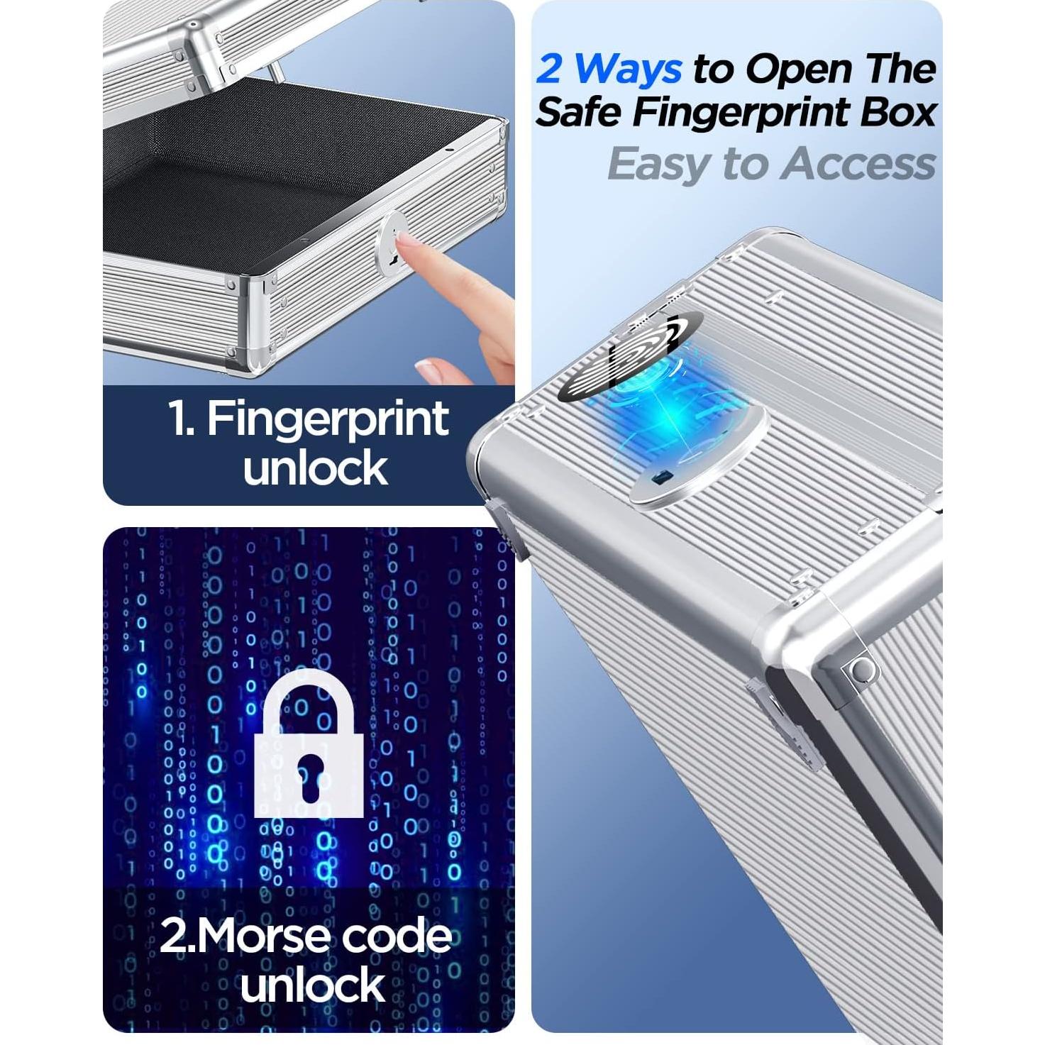 Caja Fuerte Biométrica AICase para Pistolas 34.8x26.7cm