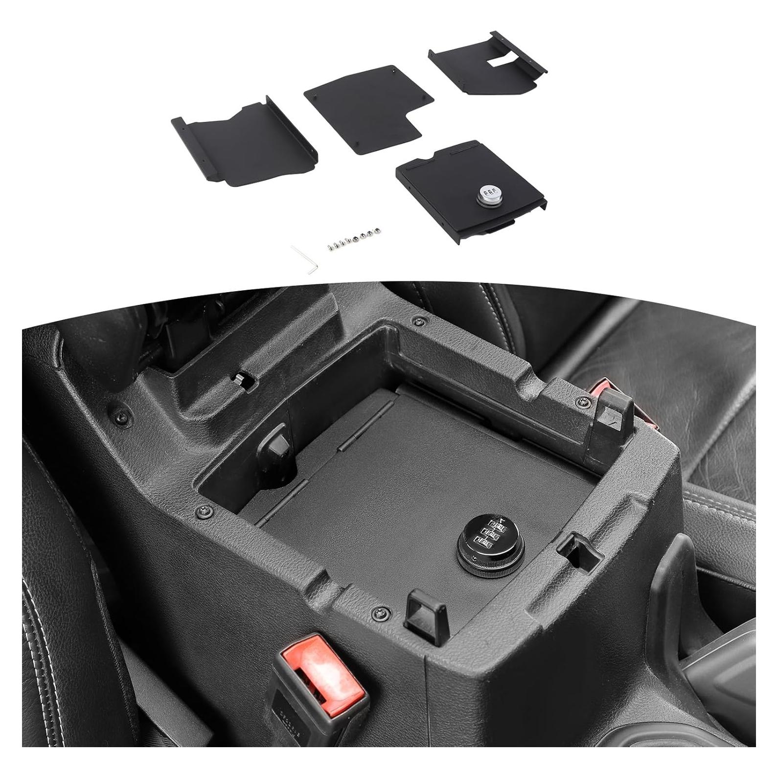 Caja de Seguridad Organizador de Consola Central RT-TCZ para Jeep Wrangler JL/JLU 2018-2025