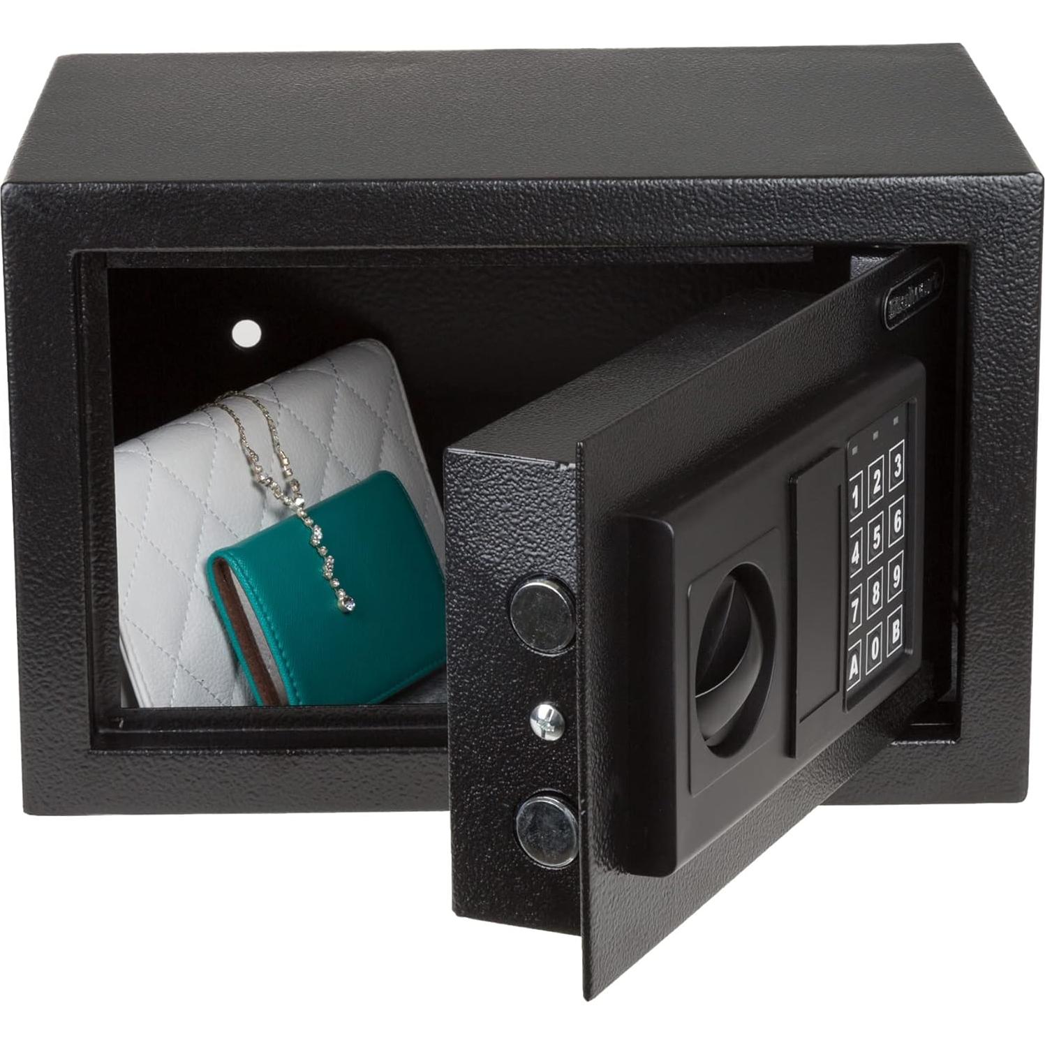 Caja Fuerte Digital Stalwart de Acero 4.7 kg - 30.99x20.07x20.07 cm