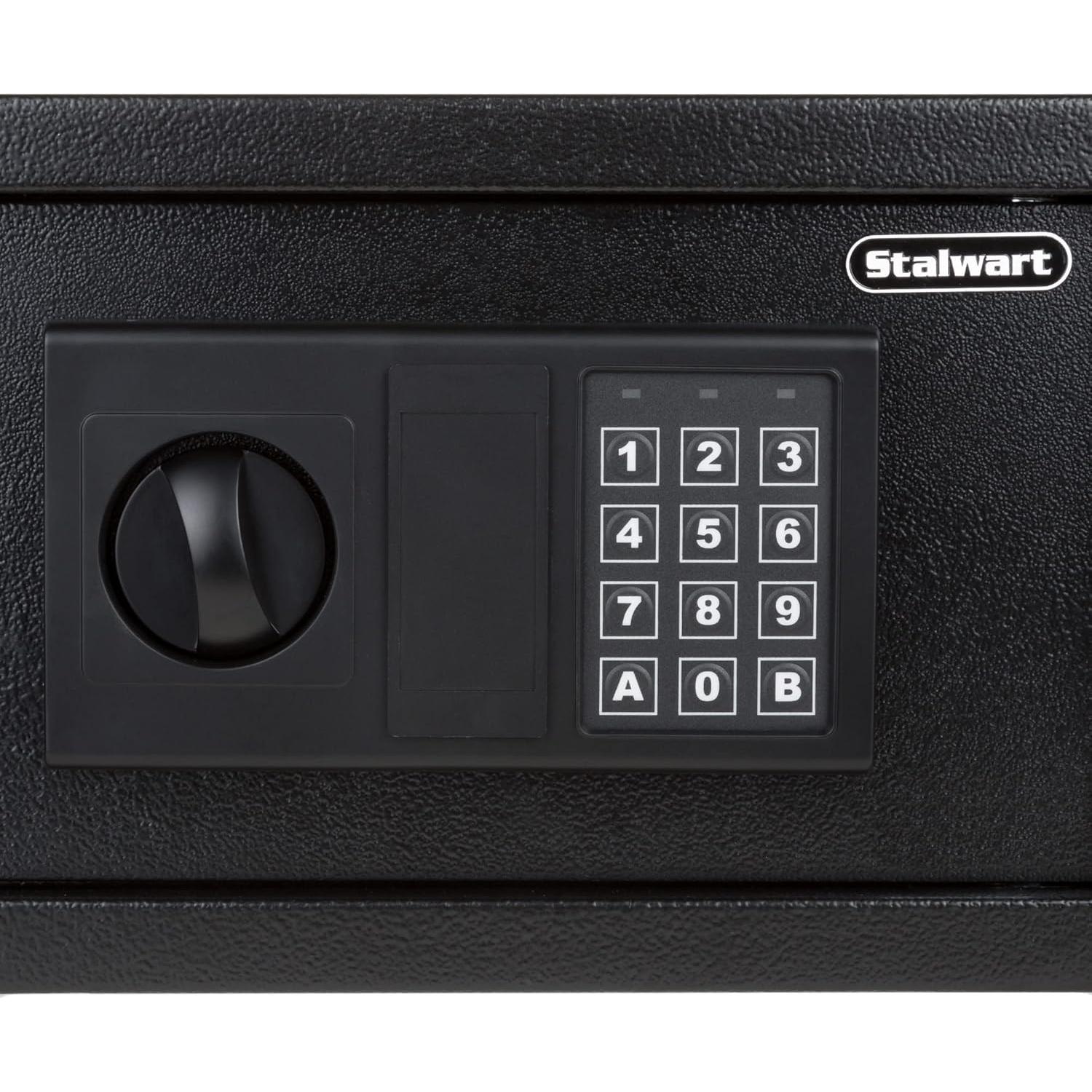 Caja Fuerte Digital Stalwart de Acero 4.7 kg - 30.99x20.07x20.07 cm