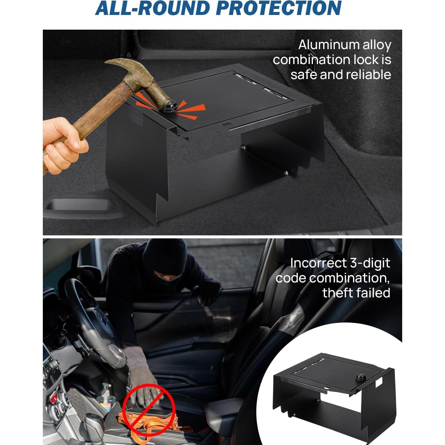 Caja de Seguridad JOYTUTUS para Consola Central Ford F150 2021-2025