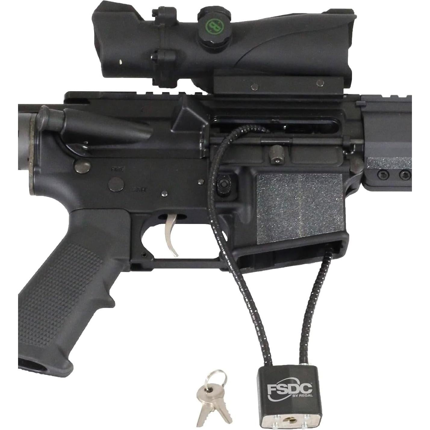 Candado de Cable para Armas FSDC-CL1020RKD 38 cm Negro