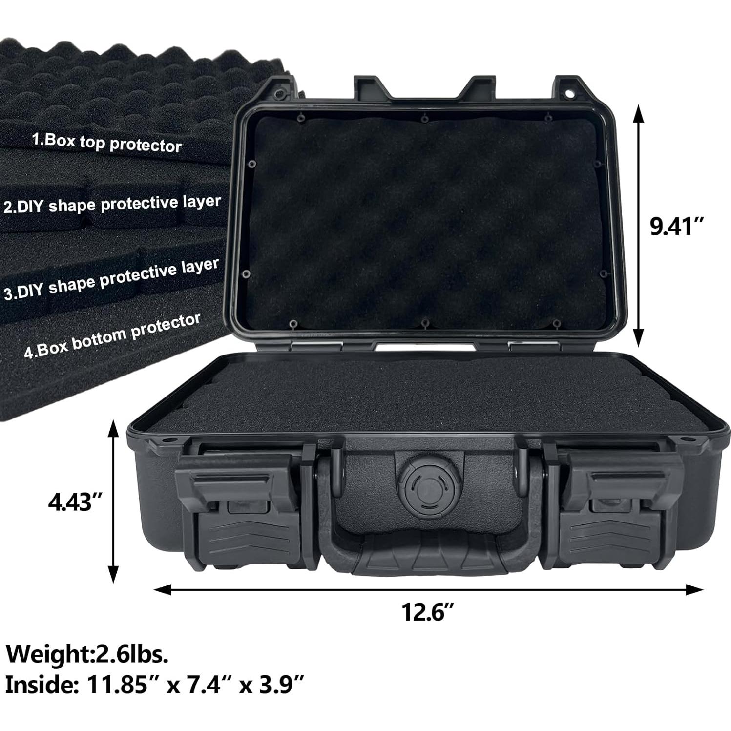 Funda Dura para Pistola LAFENLIN con Candado TSA 32x23cm