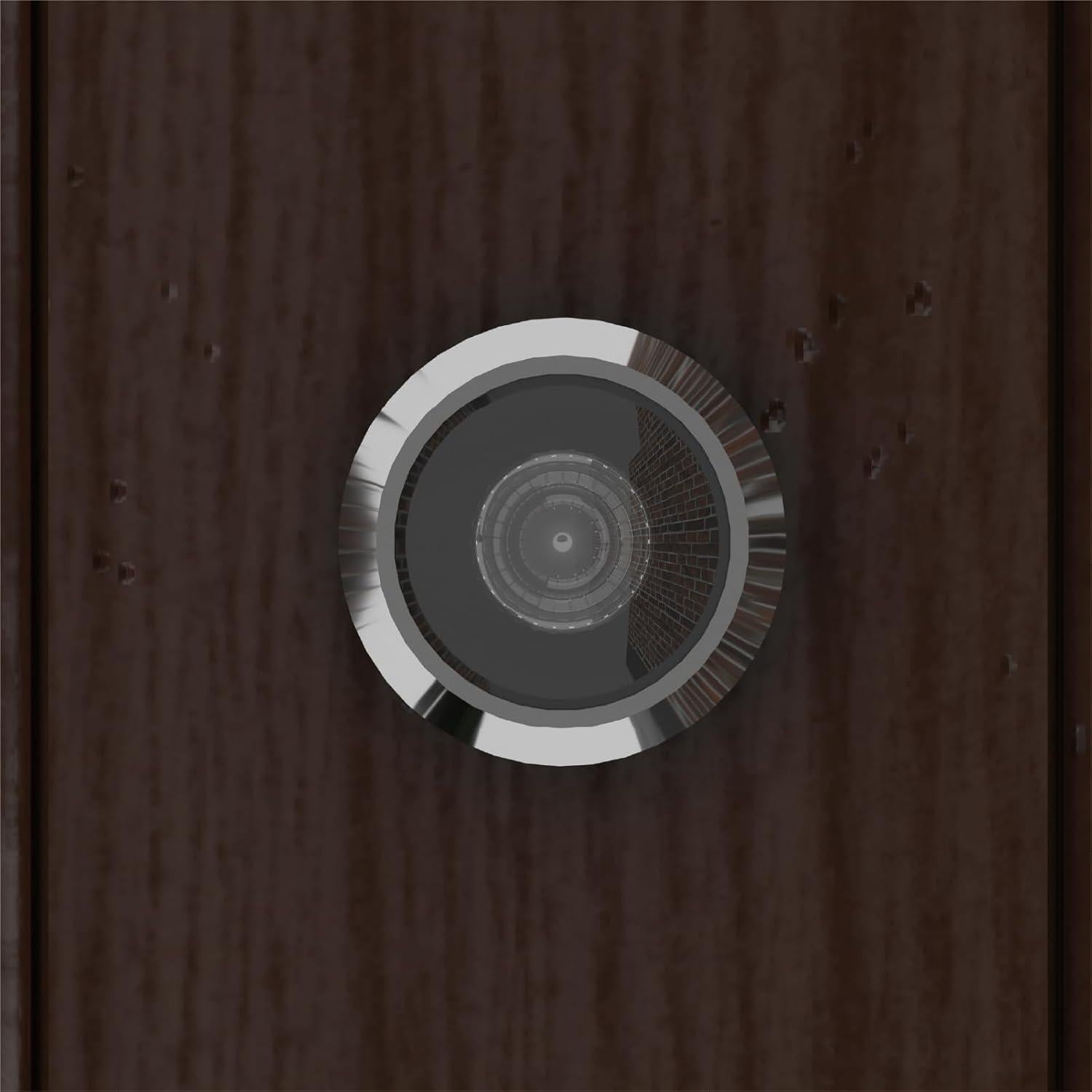 Visor de Mirilla de Puerta 180 Grados TB-SENROCA Cromo Brillante