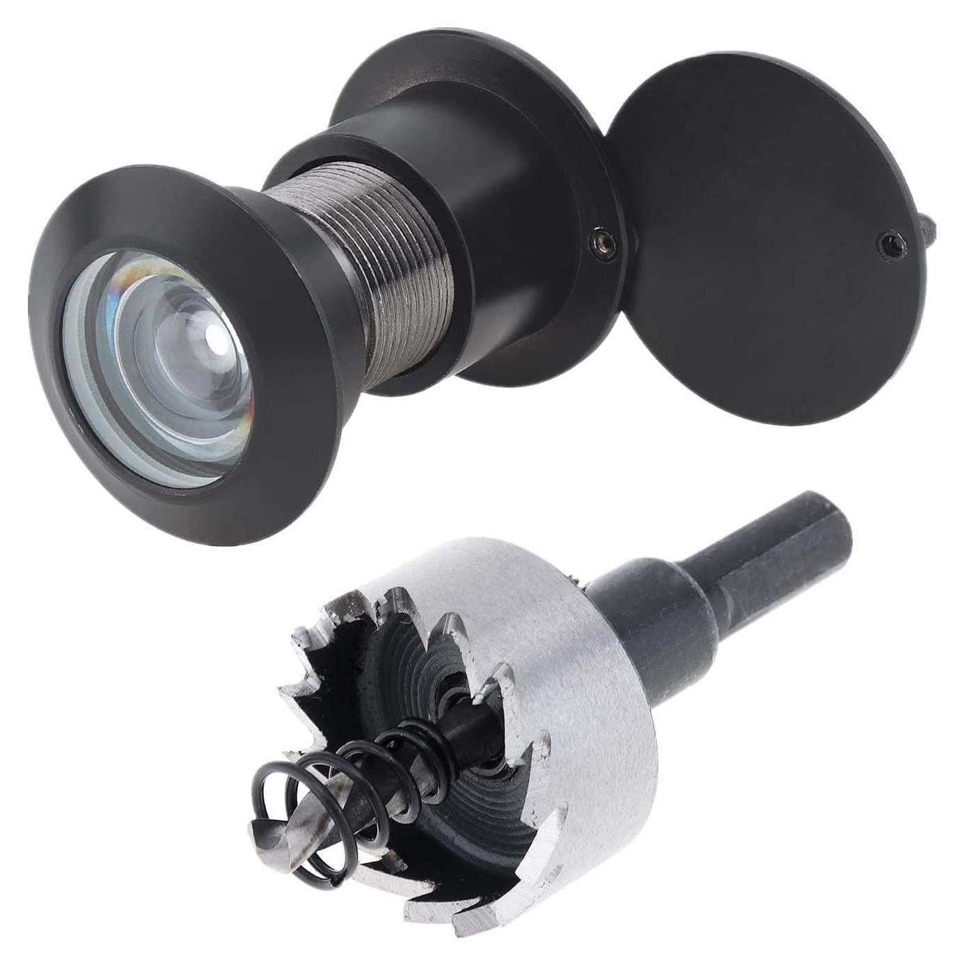 Mirilla de Puerta HOJLKLD de Latón 220° con Cubierta Privacidad