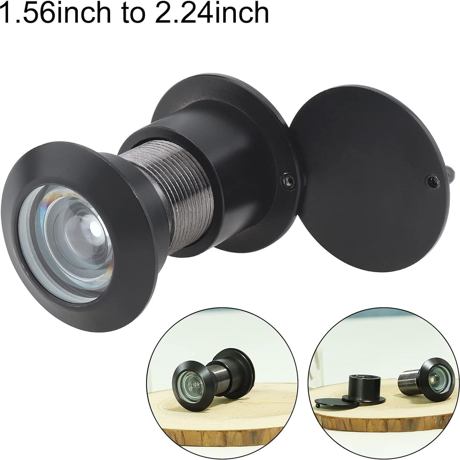 Mirilla de Puerta HOJLKLD de Latón 220° con Cubierta Privacidad