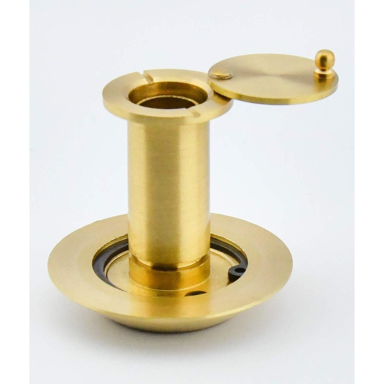 Mirilla de Seguridad Earl Diamond 200° Latón Sólido Oro Satinado