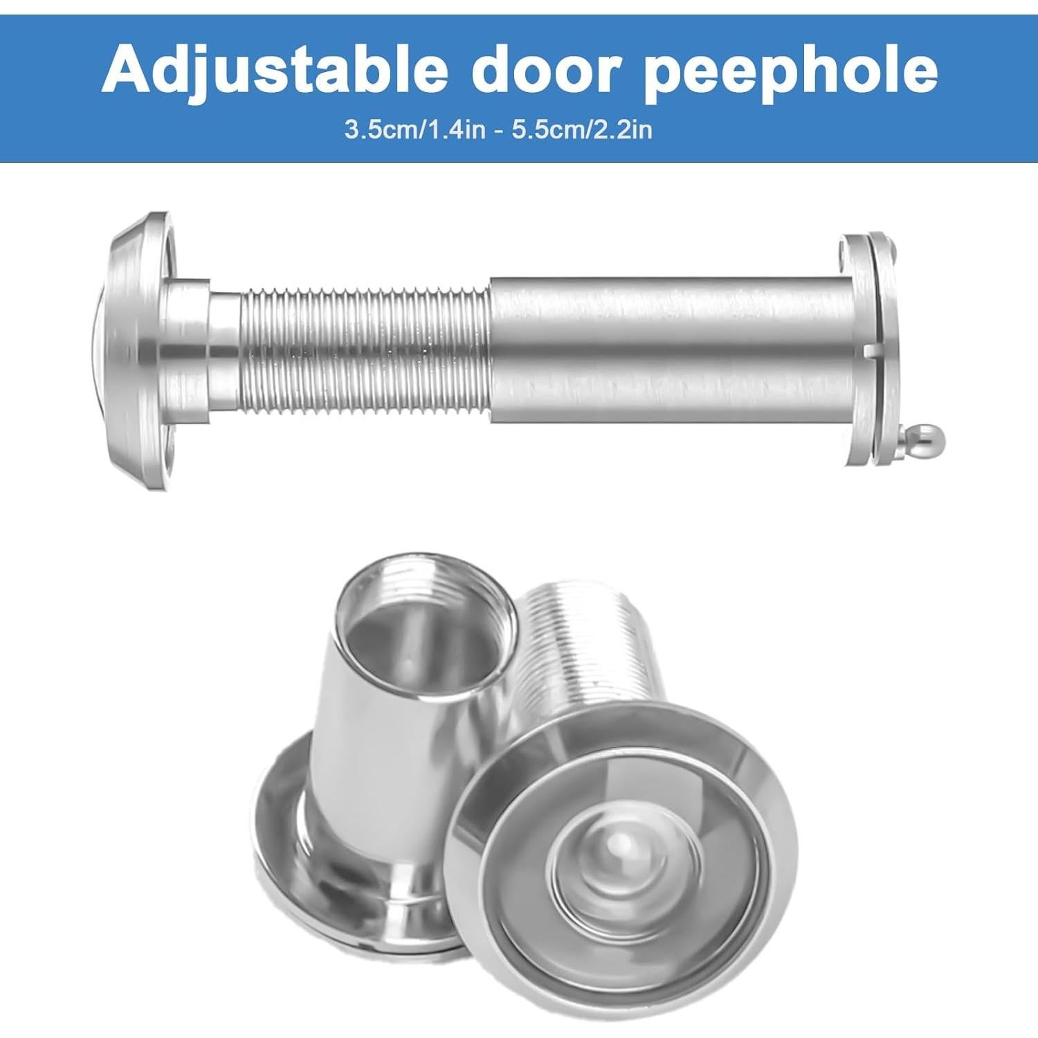 Mirilla de 180 Grados QBXMY7 con Broca 14 mm para Puerta