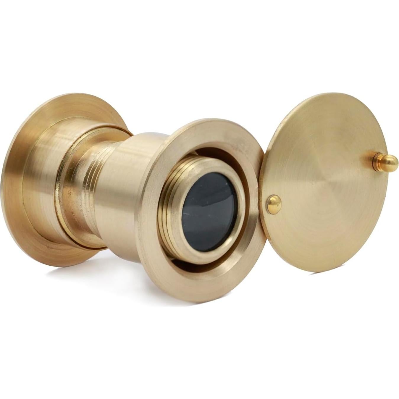 Visor de puerta de seguridad Gunagstar dorado 220° 1 paquete