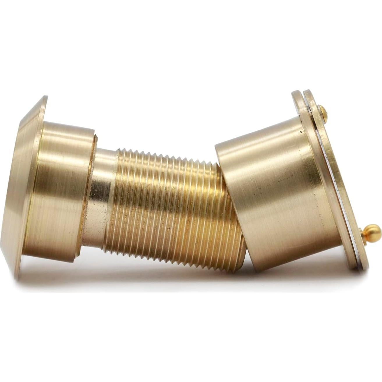 Visor de puerta de seguridad Gunagstar dorado 220° 1 paquete