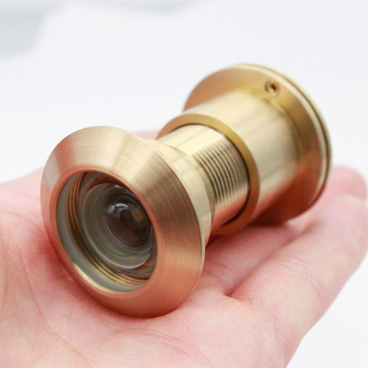 Visor de puerta de seguridad Gunagstar dorado 220° 1 paquete