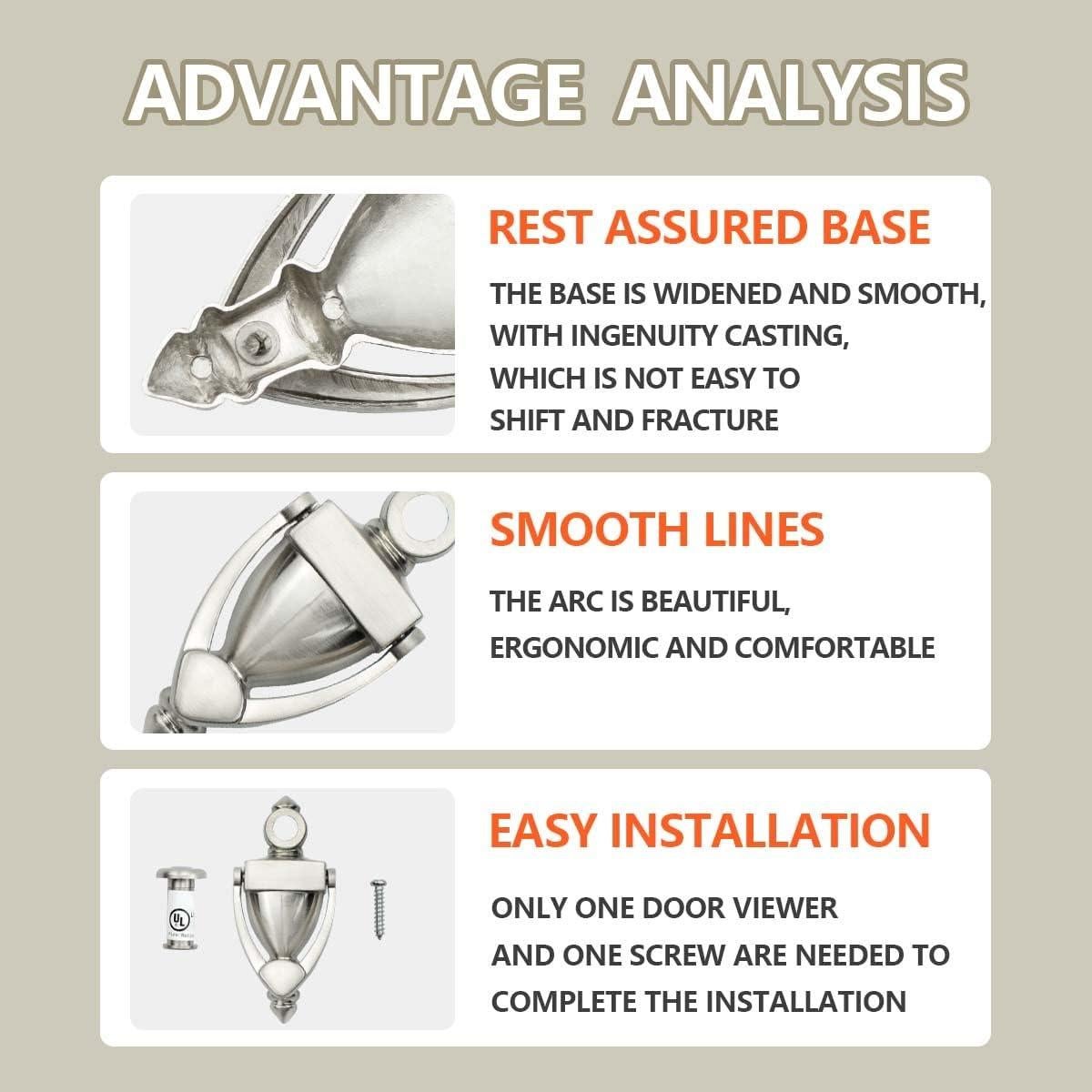 Agujero de puerta SANATO con visor a prueba de fuego 14mm