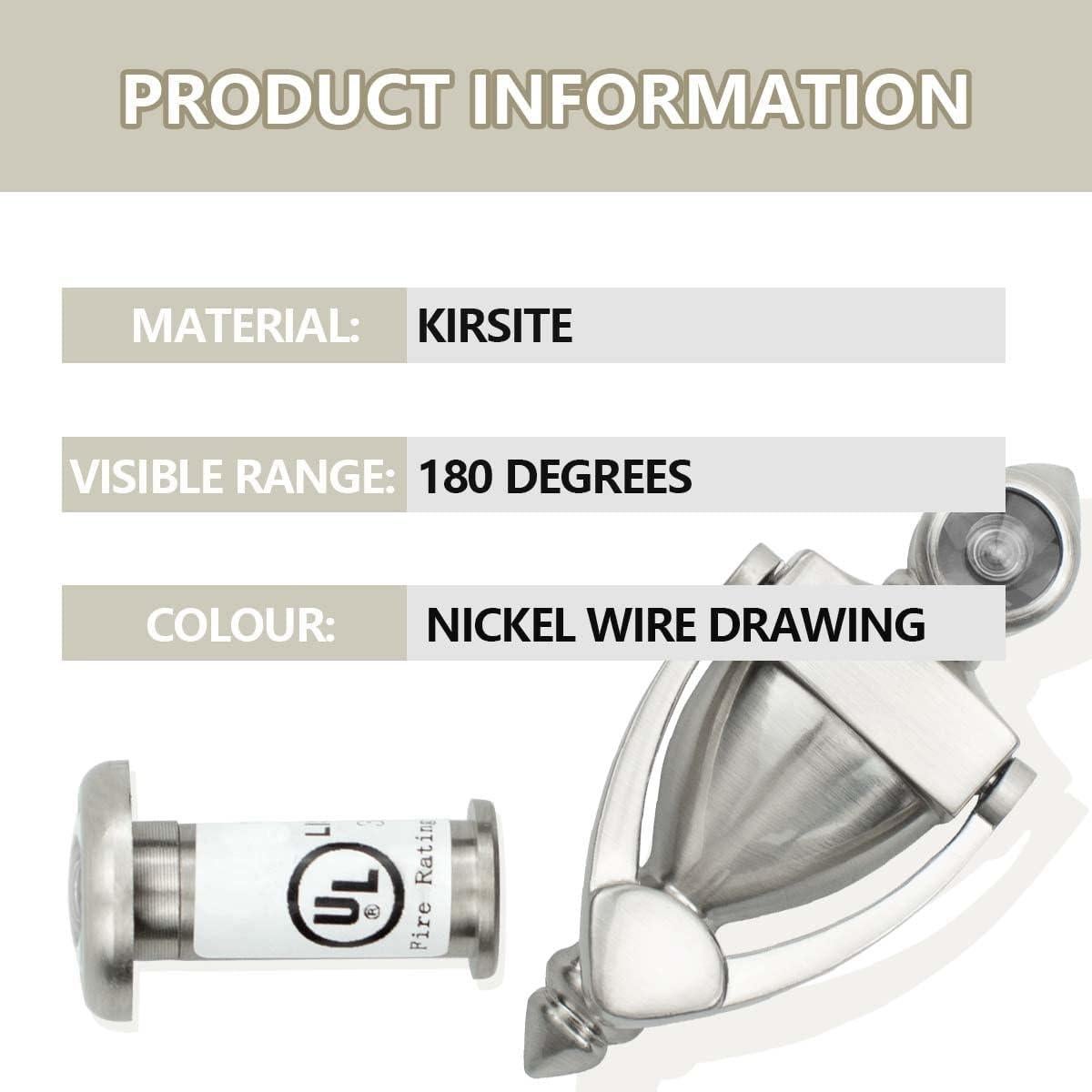 Agujero de puerta SANATO con visor a prueba de fuego 14mm