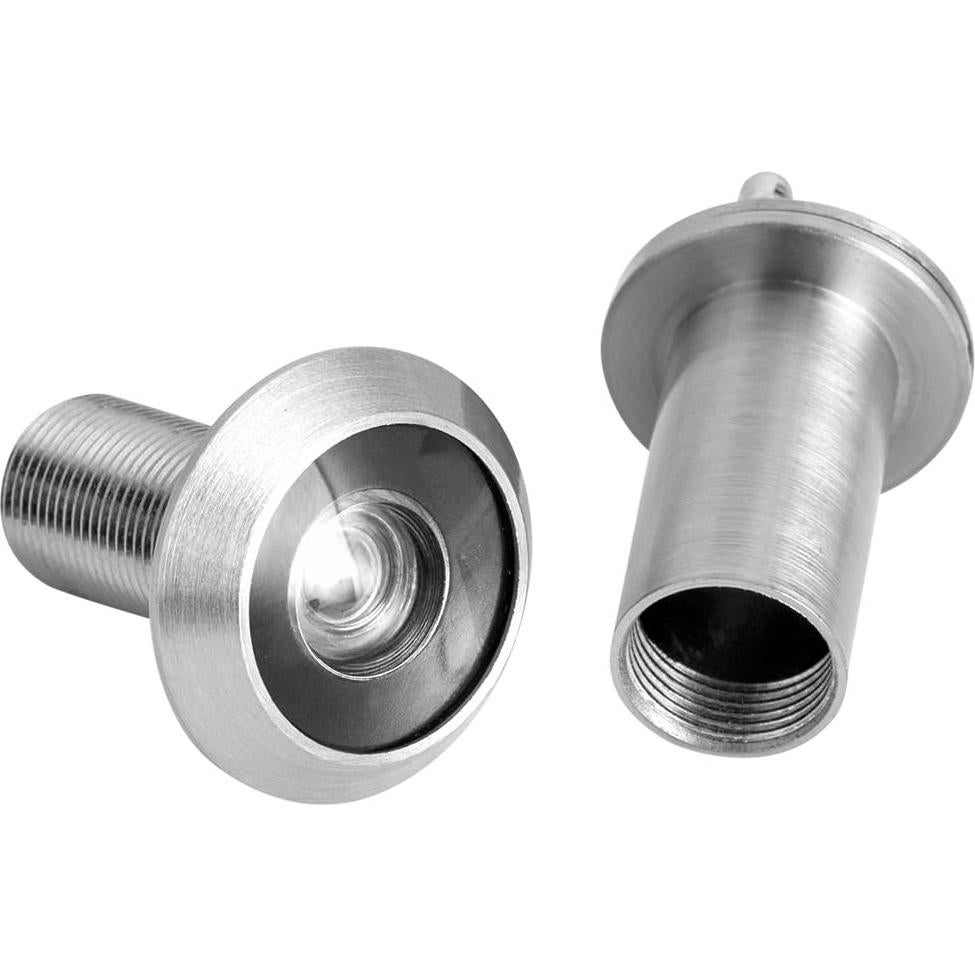 Mirador de Puerta GLANICS 200° Alta Definición 2 Pack Plata