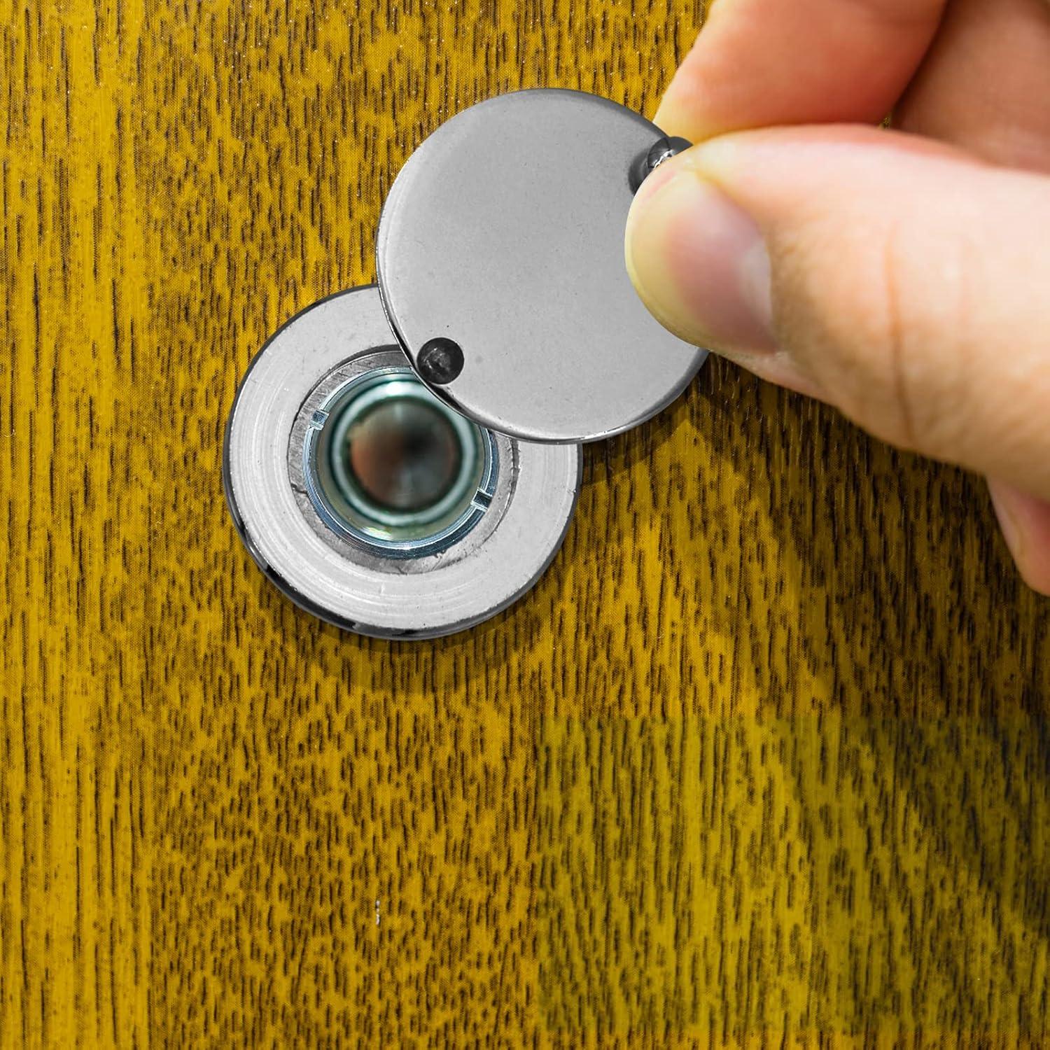 Set de 3 Cubiertas de Mirilla KIBBEH Plata - Seguridad y Privacidad