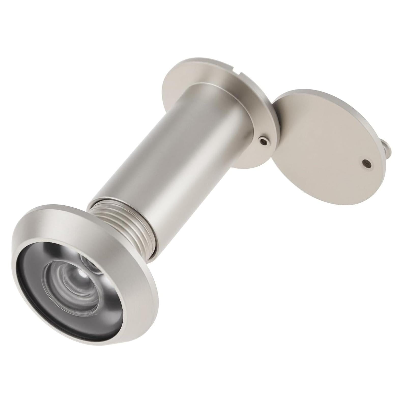 Mirilla de Puerta Latón Sólido 180 Grados Niquelado 14 mm