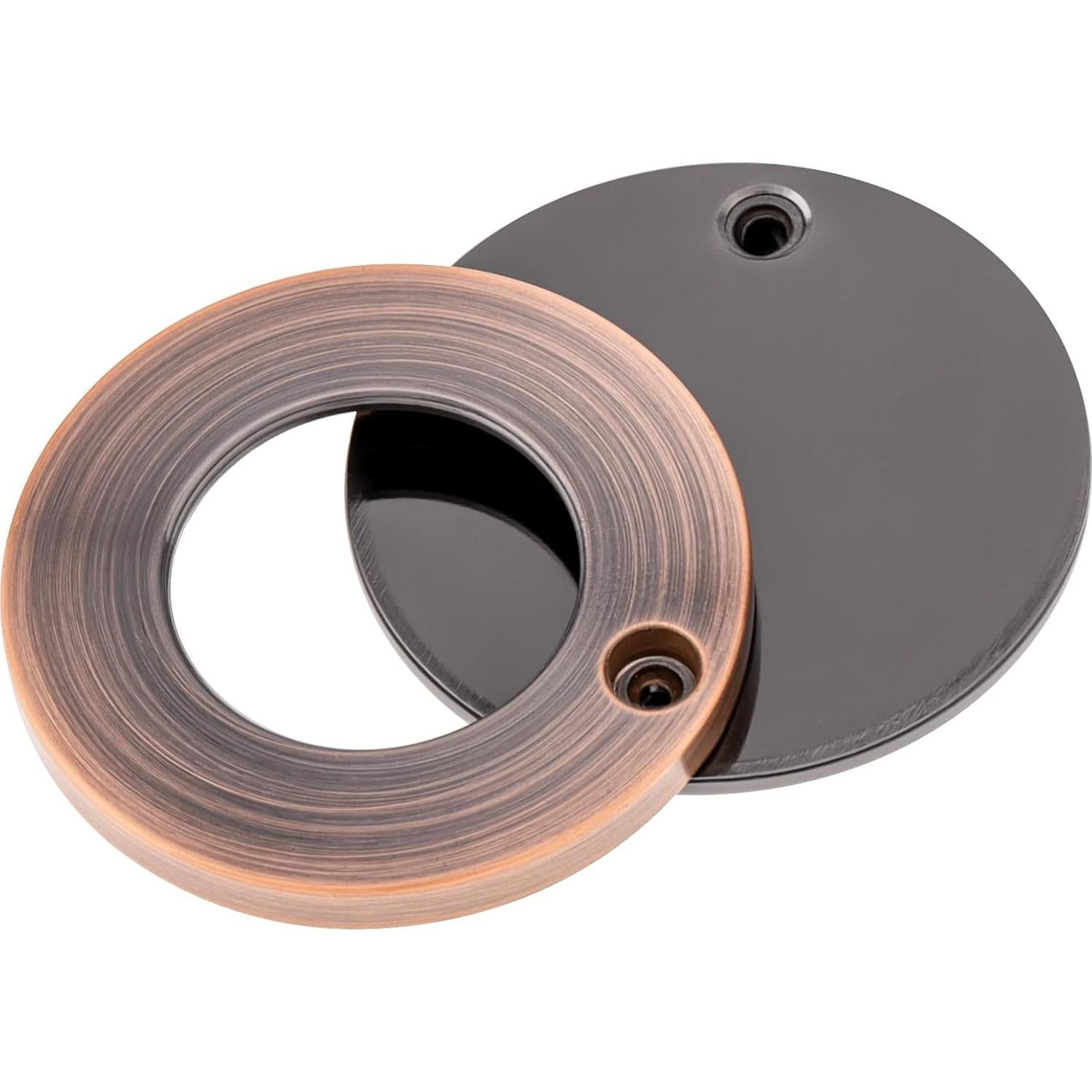 Cubierta de Mirilla de Latón Macizo HOJLKLD Cobre Antiguo 30mm