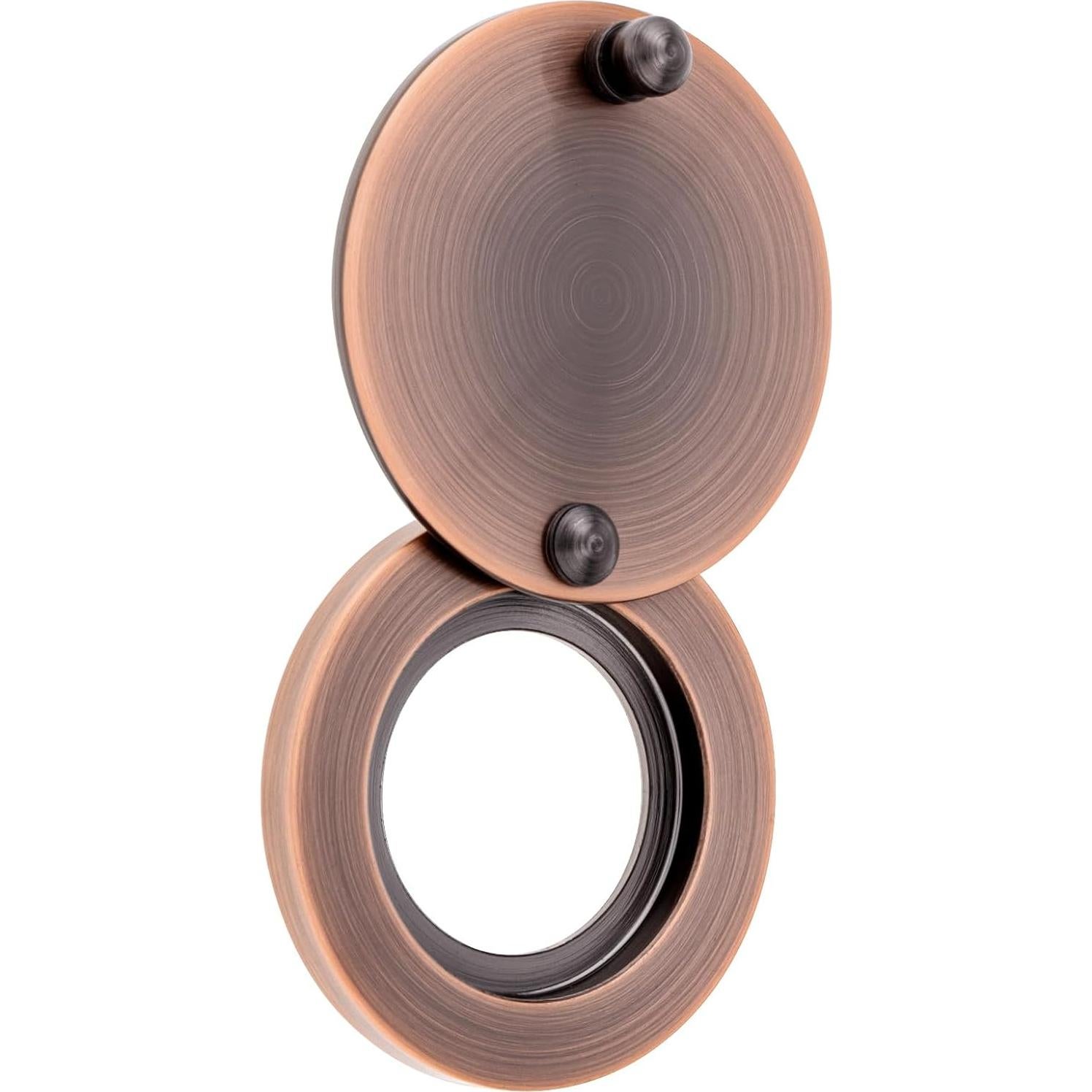 Cubierta de Mirilla de Latón Macizo HOJLKLD Cobre Antiguo 30mm