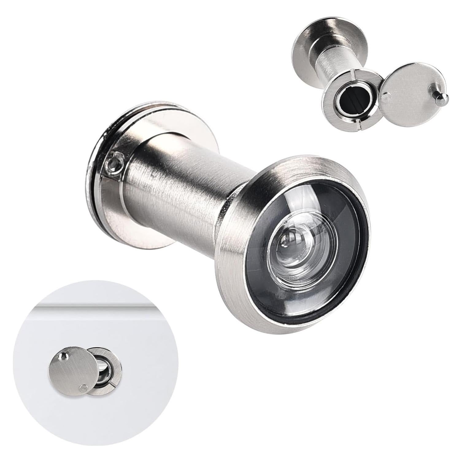 Mirilla de Puerta Funnytek 220 Grados Niquel Cepillado