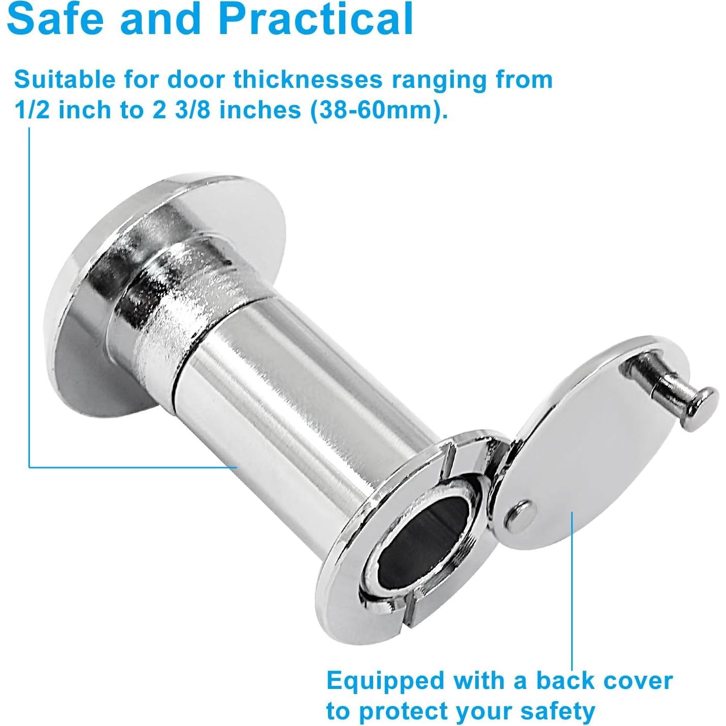 Mirilla de Puerta Waziaqoc Níquel Cepillado Ajustable 3.9-5.9cm