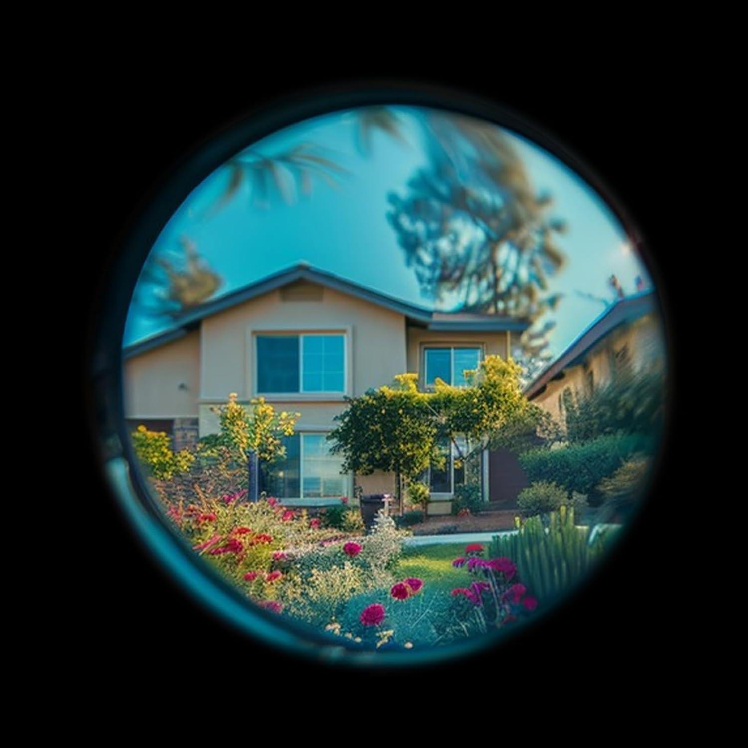 Paquete de 4 Mirillas de 220 Grados LDXDRU para Puertas de 52-78mm