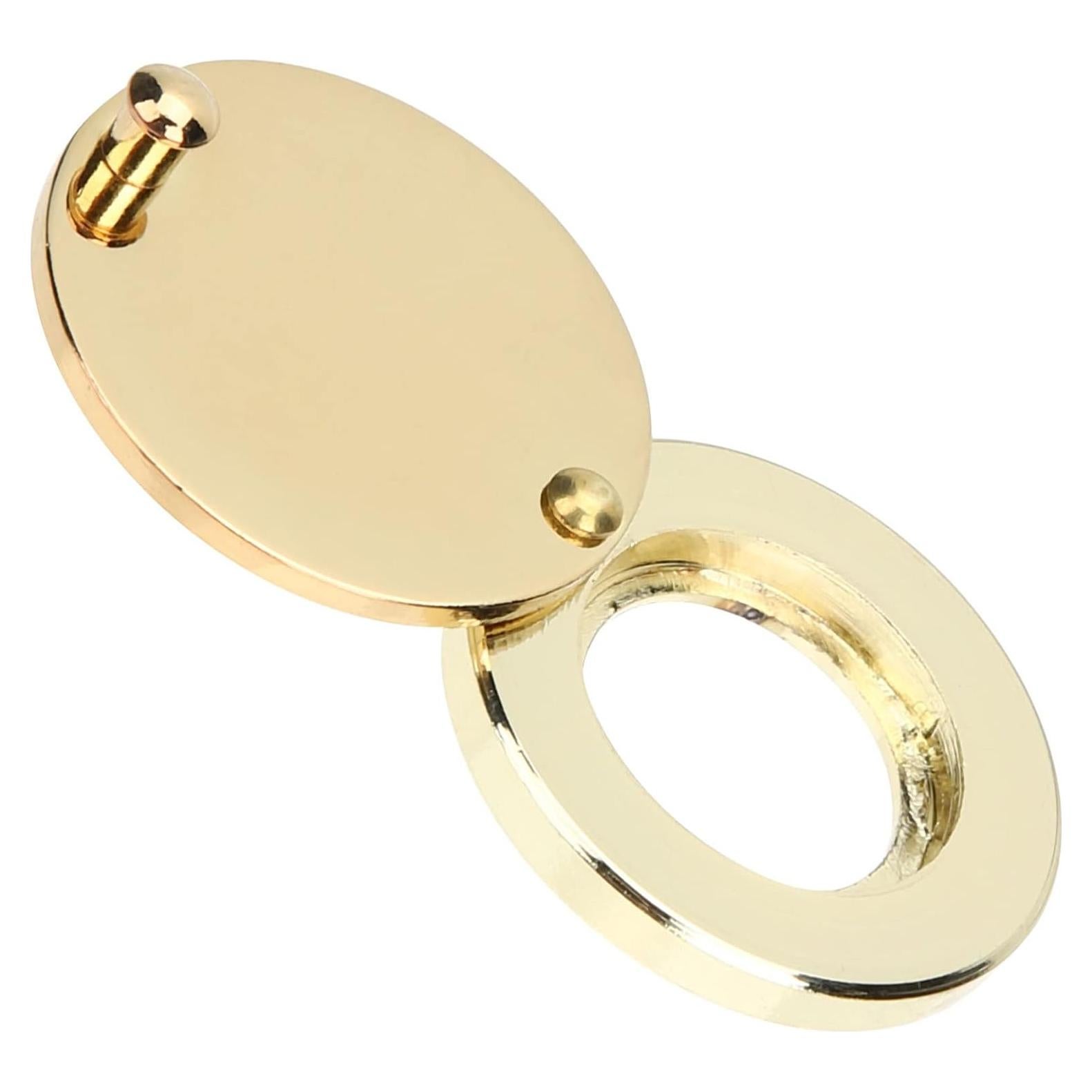 Cubierta de Mirilla de Seguridad Veemoon Oro 5.5x3cm Cobre