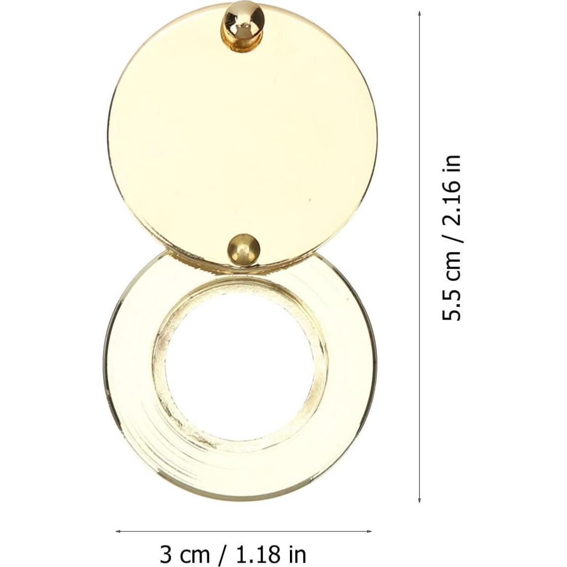 Cubierta de Mirilla de Seguridad Veemoon Oro 5.5x3cm Cobre