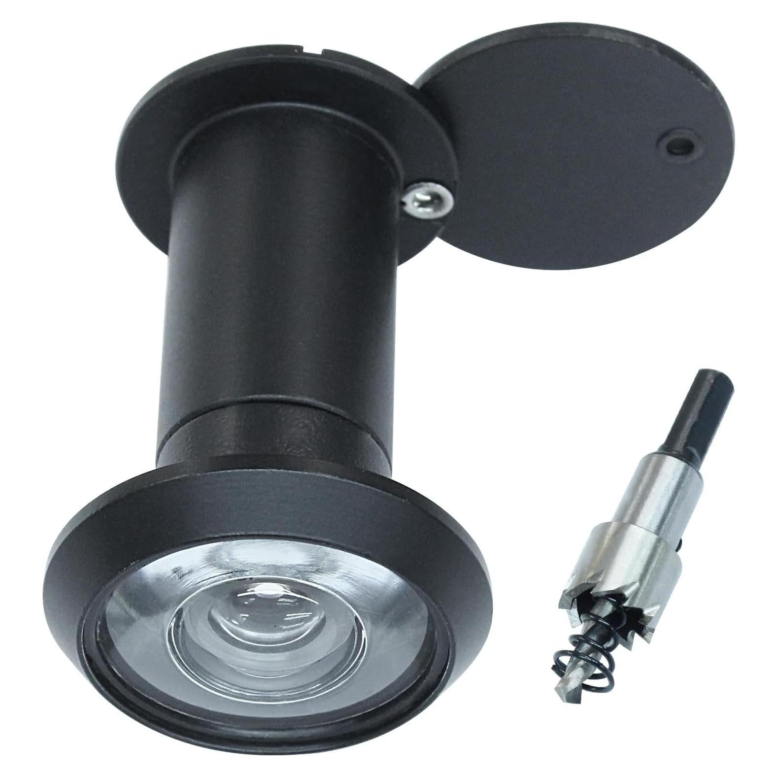 Mirilla de Privacidad Giratoria Seimneire - 220° - Negro - 2 Piezas