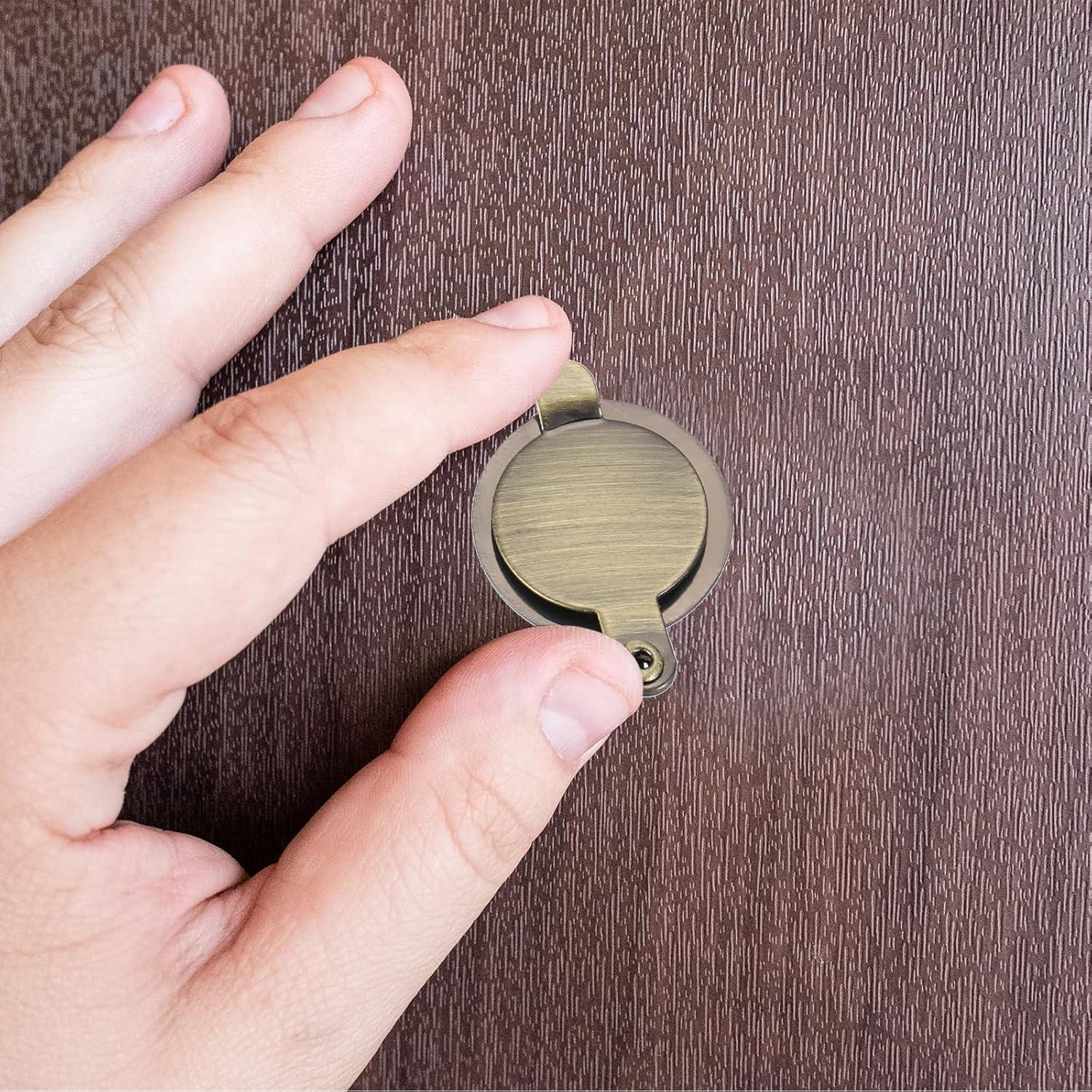 Cubierta de Mirilla PATIKIL 16mm Bronce 2pcs para Seguridad