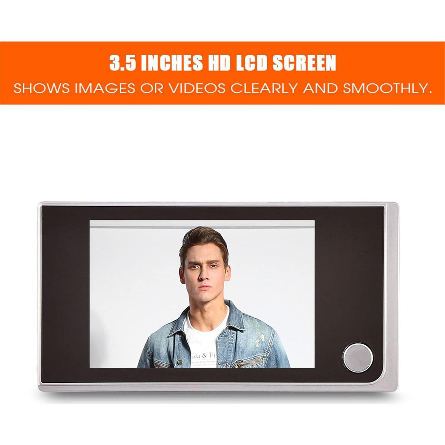 Visor Digital de Ojo de Puerta Zerone 3.5" HD 480x320p 120°