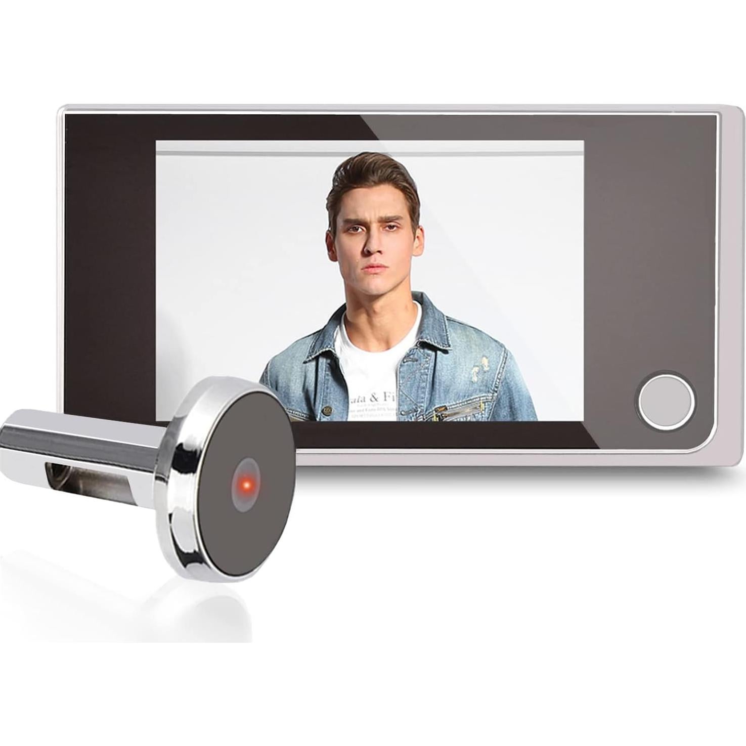 Visor Digital de Ojo de Puerta Zerone 3.5" HD 480x320p 120°