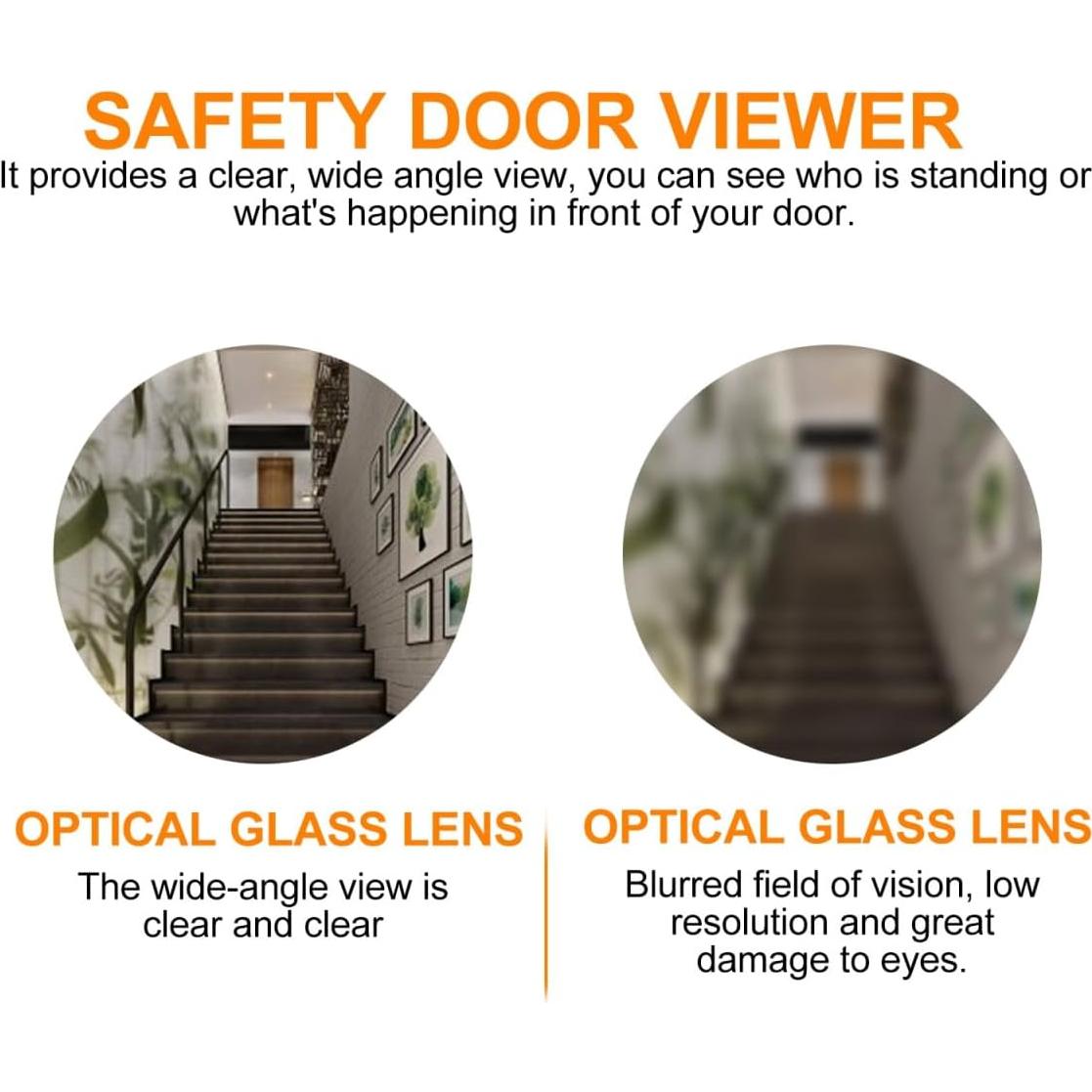 Cámara de Video Ojo de Puerta Genérico 1080p Metal 60x2.2cm