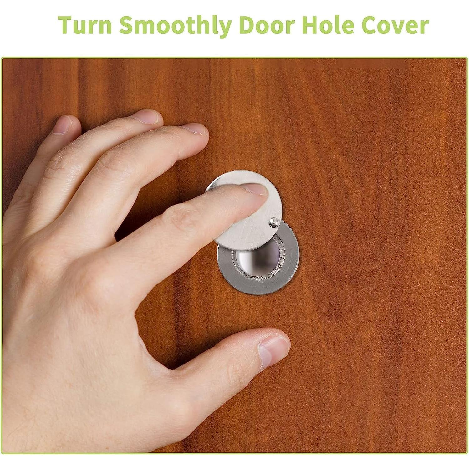 Cubierta de Mirilla Fanshuge Negro Mate - Protección Privacidad