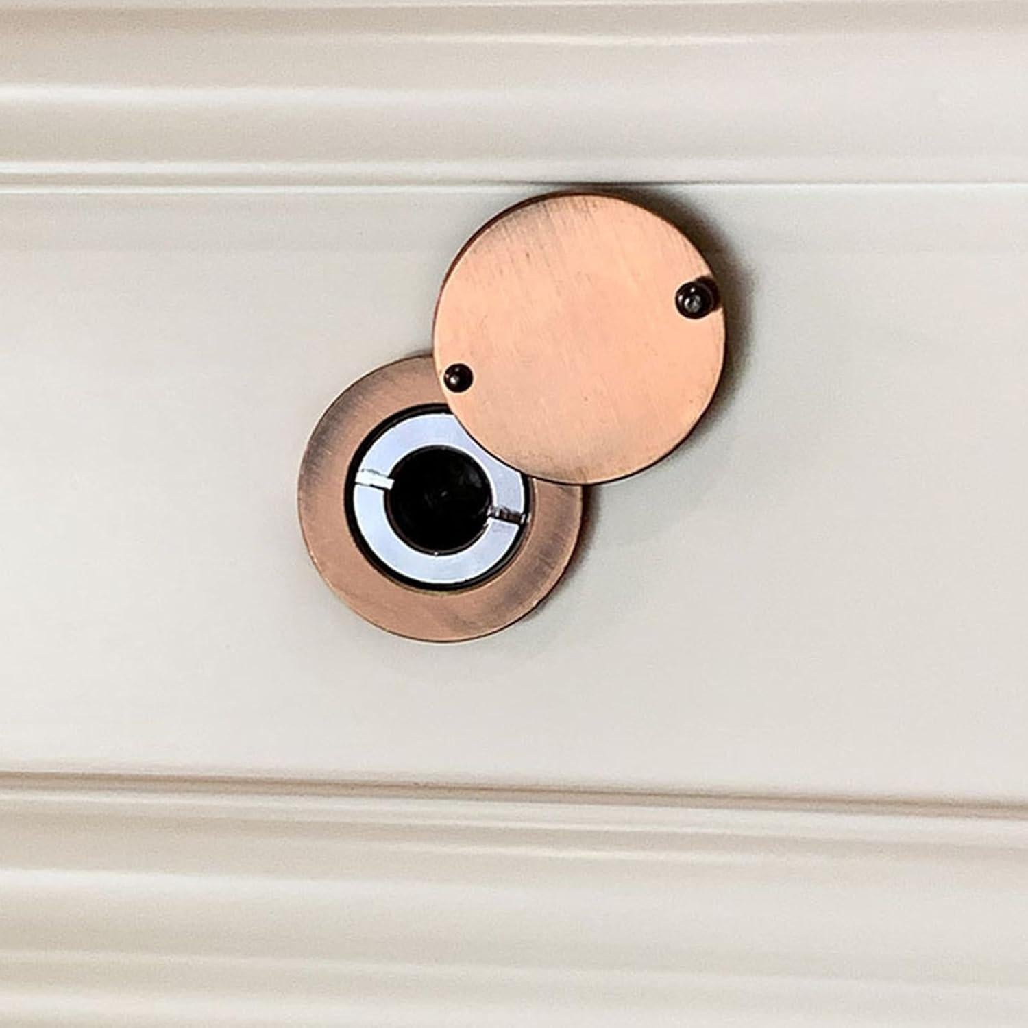 Cubierta de Mirilla Fanshuge Negro Mate - Protección Privacidad