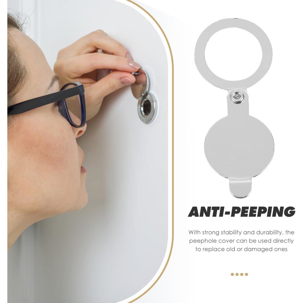 Cubierta de Mirilla de Privacidad HOMSFOU 4 Piezas Cobre