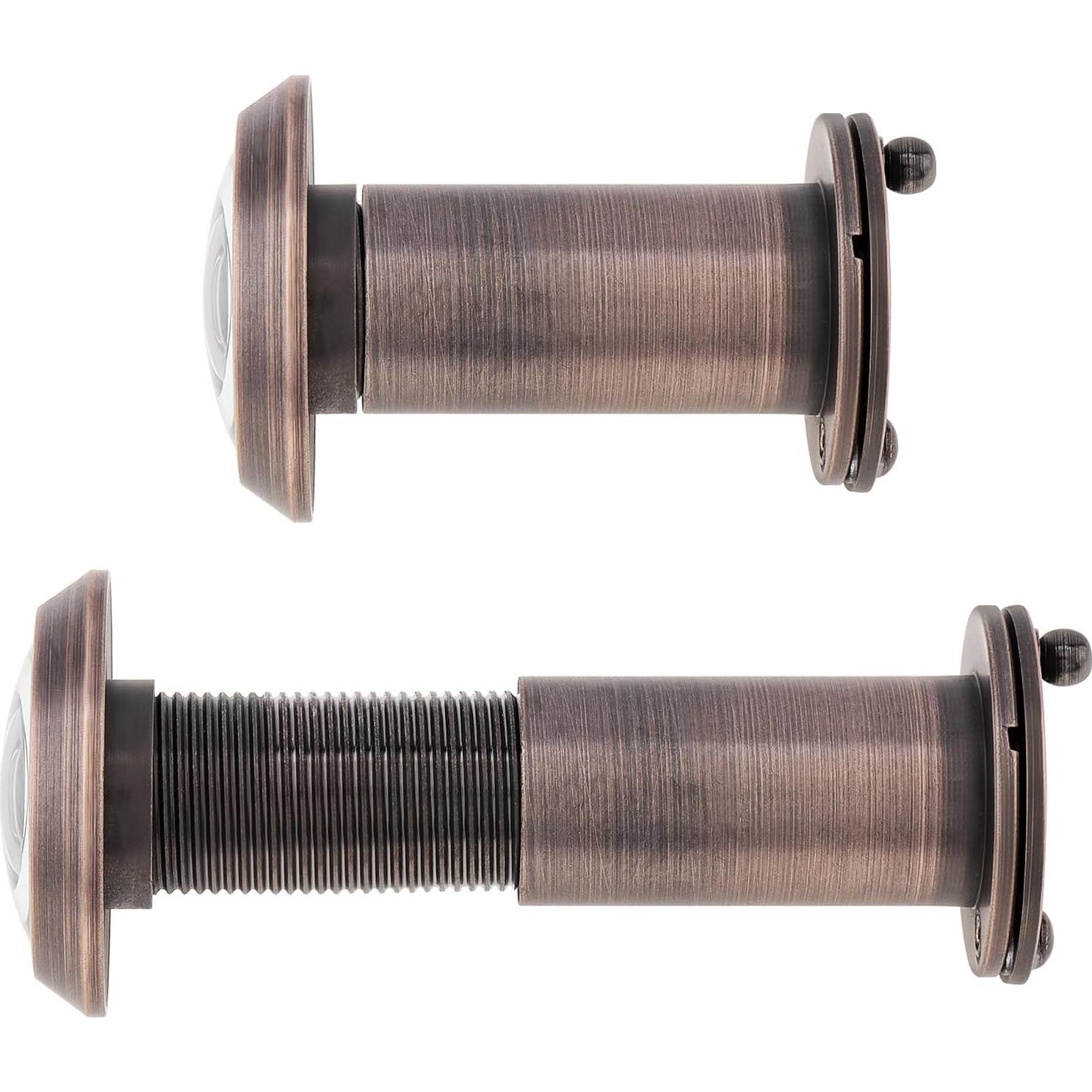 Mirilla de Puerta de Latón Sólido 200 Grados con Privacidad