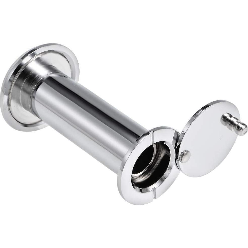 Visor de puerta uxcell de latón 220° cromo pulido 55-90mm