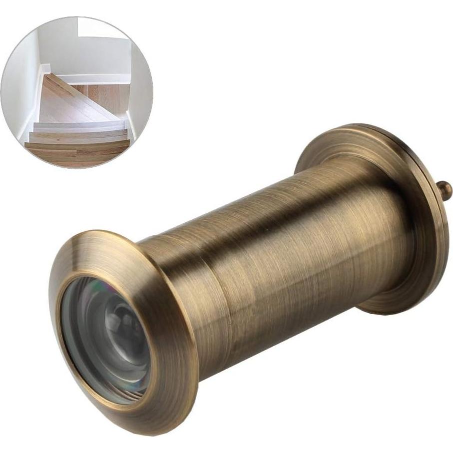 Mirador de Puerta de Seguridad MuLuo 220 Grados Latón 28mm Bronce Verde