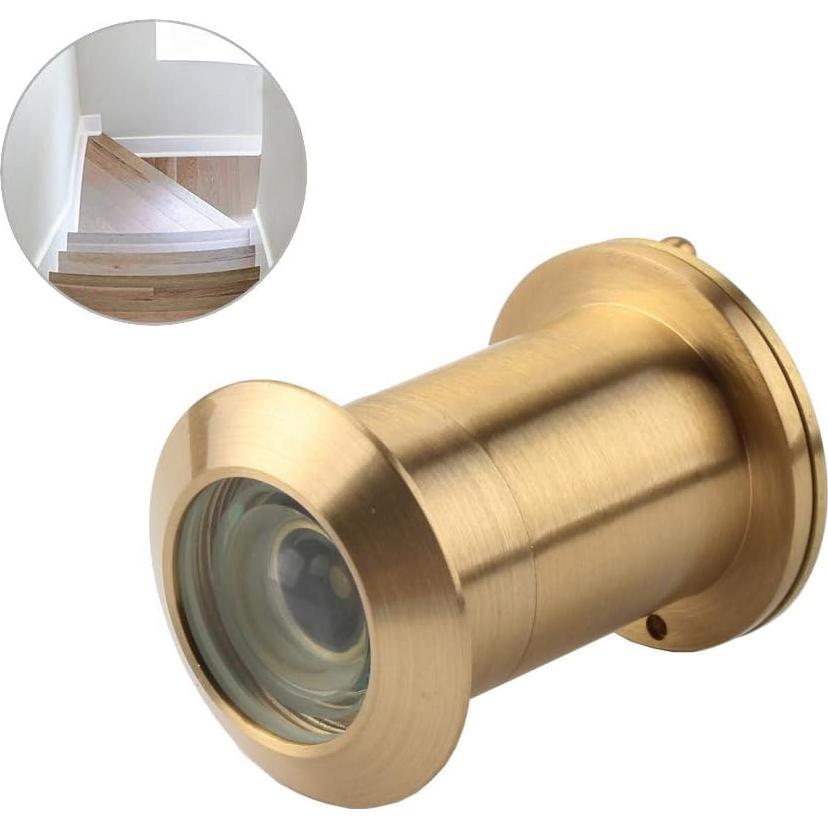 Mirador de Puerta de Seguridad Muluo 220° Latón Dorado 28mm