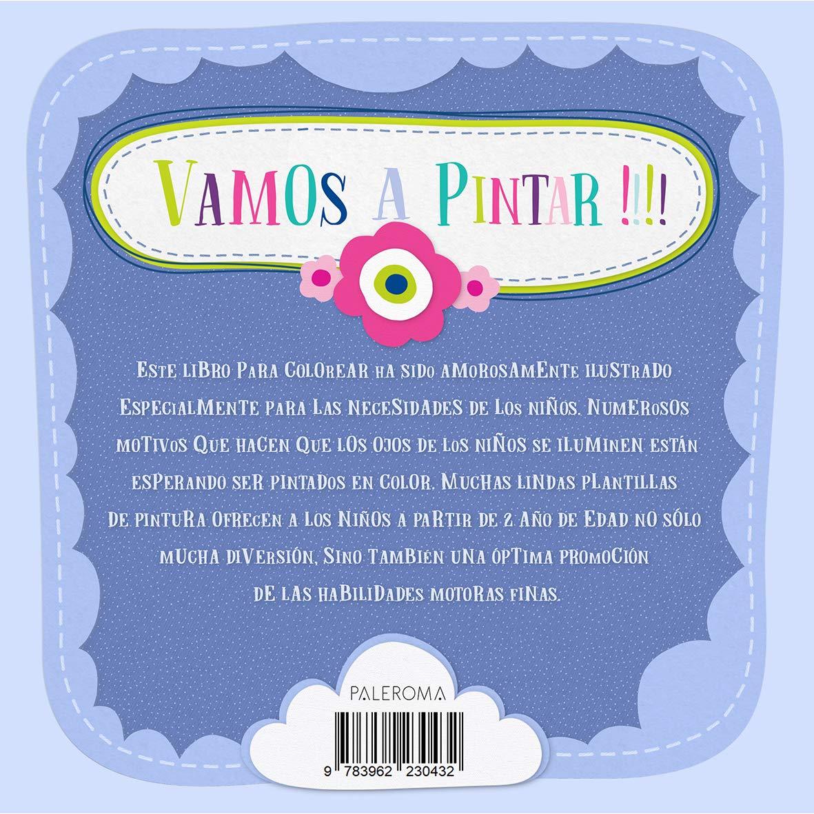 Libro colorear niños 2 años ANIMALES: Mi primer libro de dibujar para niños y niñas con animales (Spanish Edition)