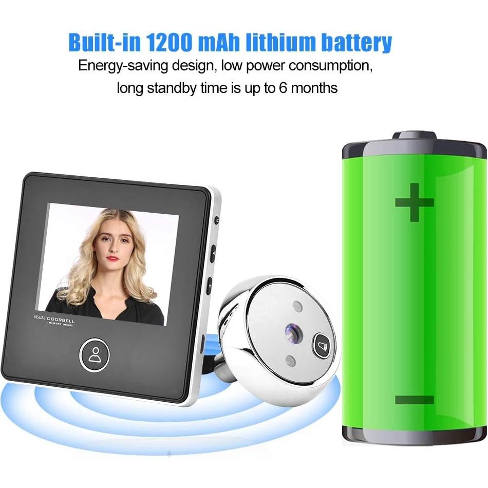 Visor Digital de Puerta Sonew 3" con Cámara IR 1MP