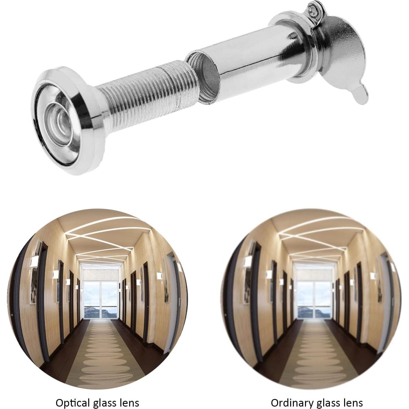 Mirador de Puerta Ojo de Pez Crear Idea 14mm Plata 220°