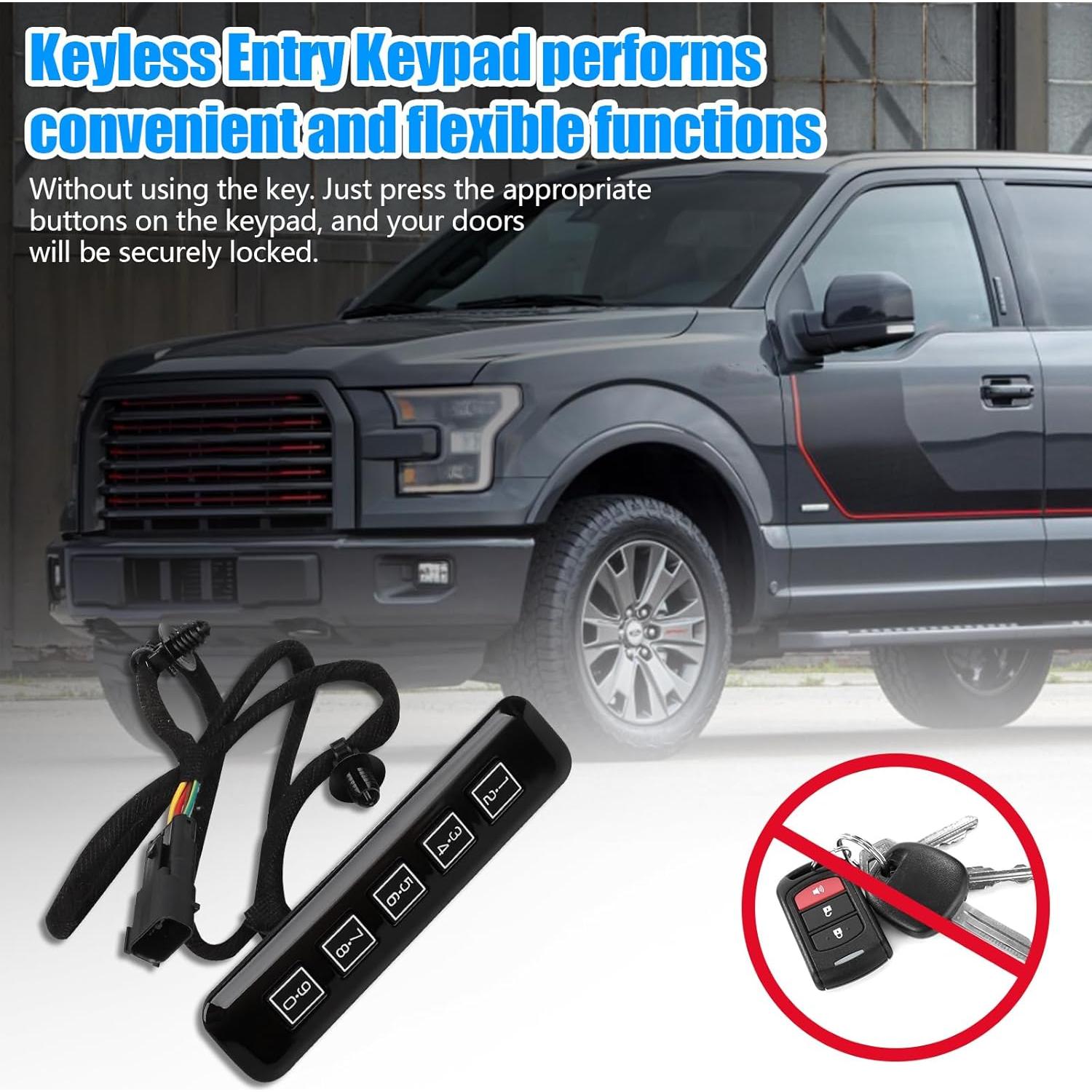 Teclado de Entrada Sin Llave B.ZSSY para Ford F150 2015-2020