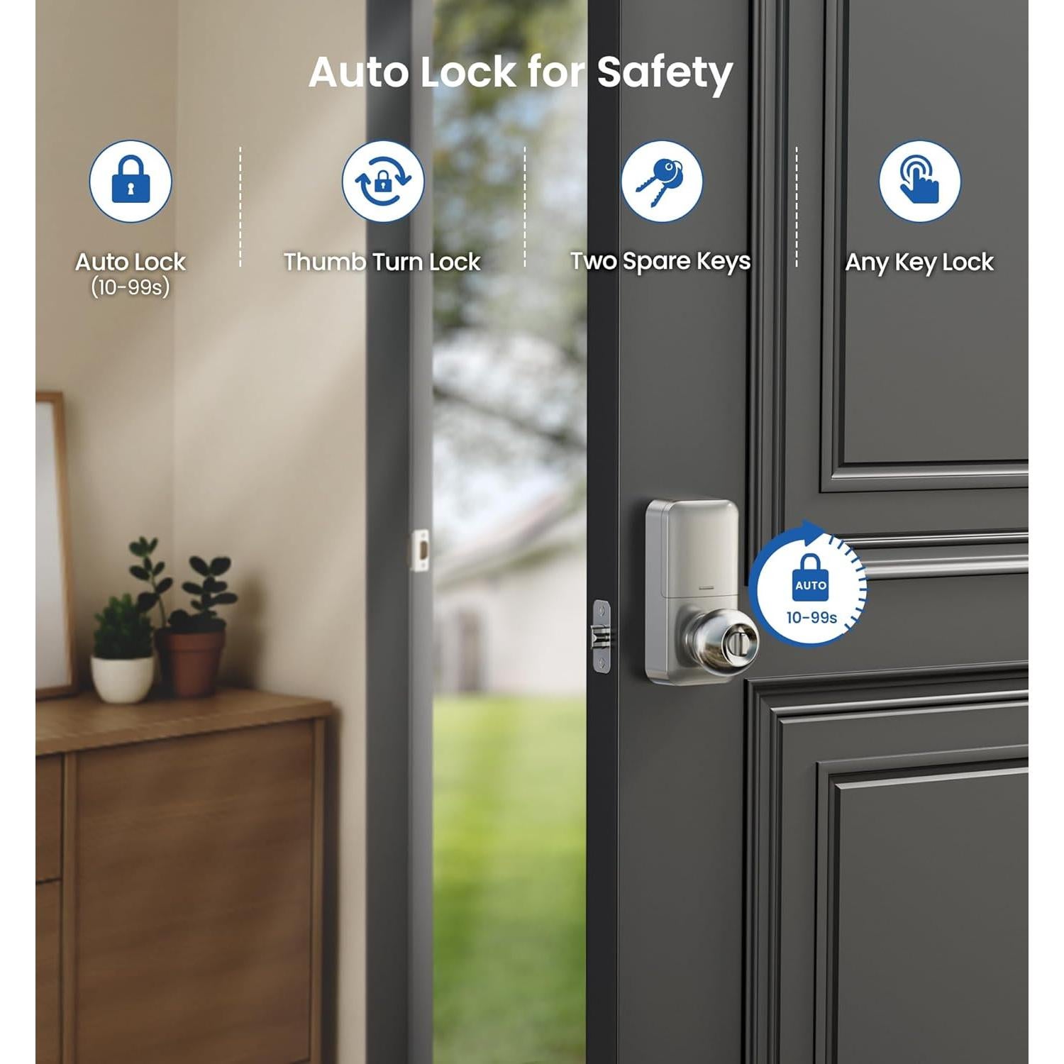 Cerradura Digital Veise KS03 con Teclado y Auto-bloqueo